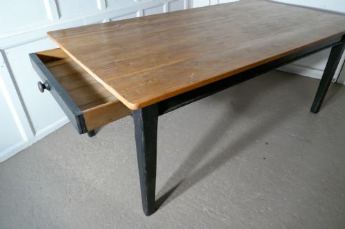 fig 3. A Good Old Rustic Pine Farmhouse Table