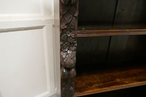 fig 3. Victorian Green Man Gothic Open Bookcase.