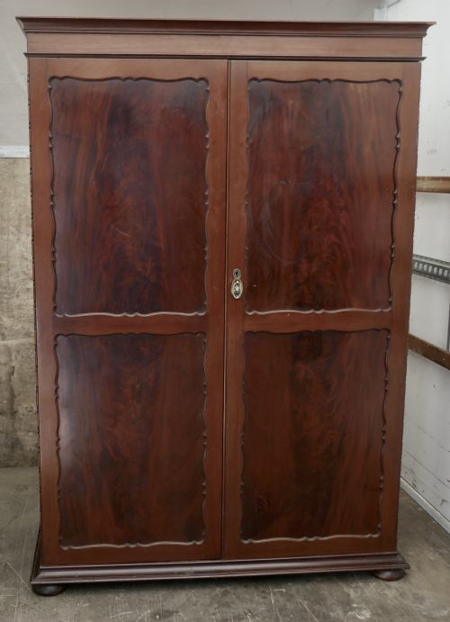 Edwardian Gentleman’s Mahogany Wardrobe Compactum by Merryweather, London