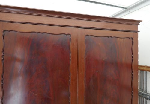fig 1. Edwardian Gentleman’s Mahogany Wardrobe Compactum by Merryweather, London