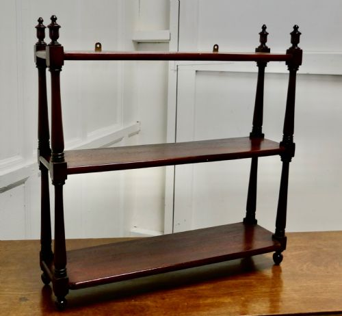 Mahogany Wall Hanging Etagere