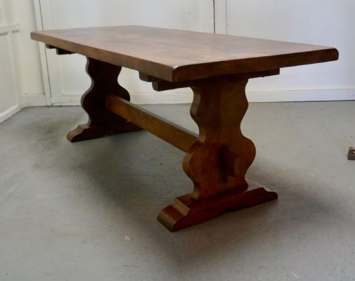 Golden Oak Farmhouse Refectory Table  
