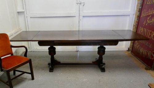 Large Dark Oak Refectory Extending Table