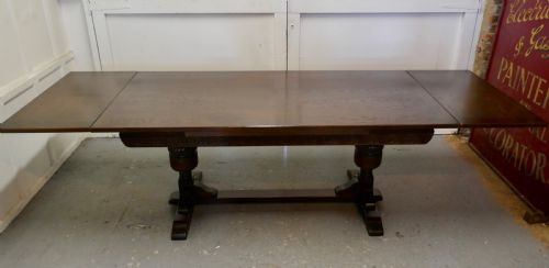 fig 2. Large Dark Oak Refectory Extending Table