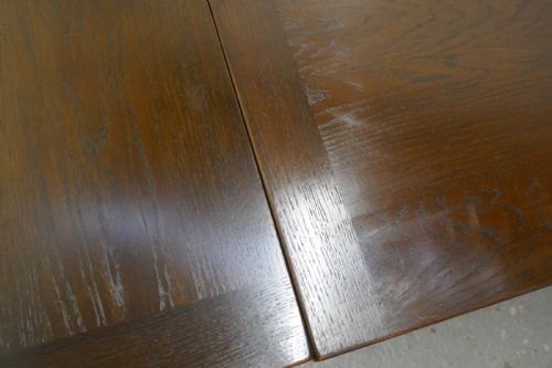 fig 3. Large Dark Oak Refectory Extending Table