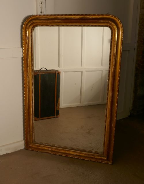 French 19th Century Louis Philippe Gold Mirror