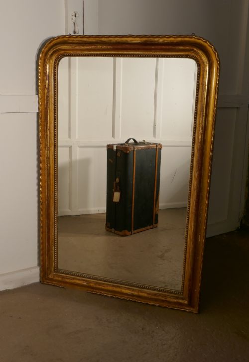 fig 1. French 19th Century Louis Philippe Gold Mirror