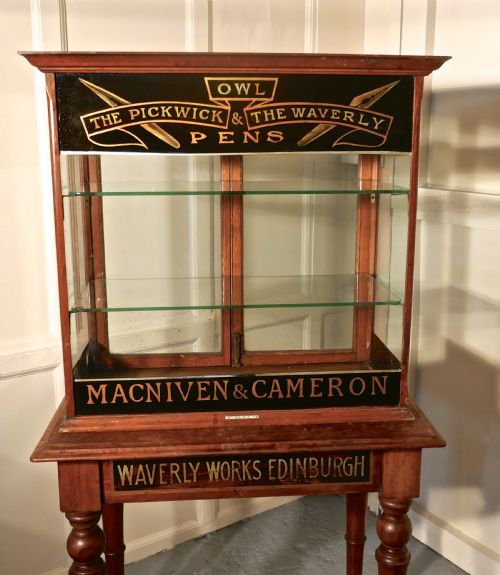 fig 4. Victorian Sign Painted Stationers Cupboard, Shop Display