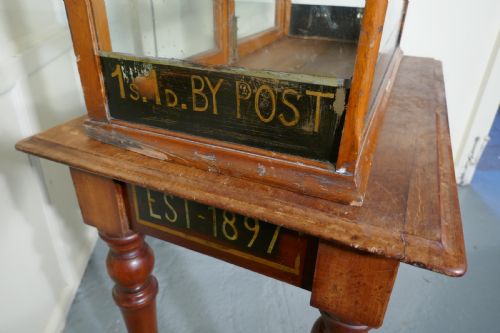 fig 2. Victorian Sign Painted Stationers Cupboard, Shop Display