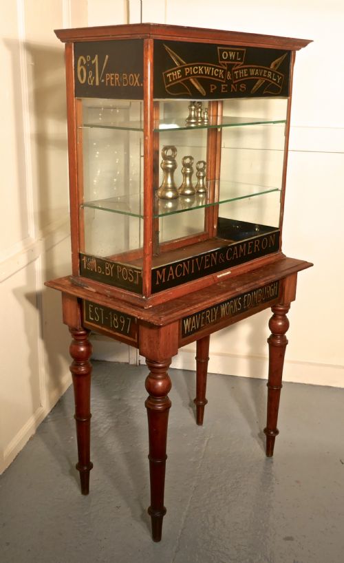 fig 3. Victorian Sign Painted Stationers Cupboard, Shop Display
