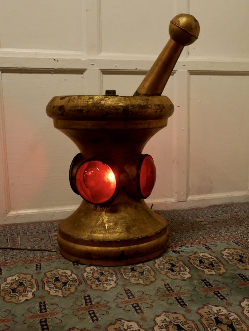 Giant Pestle and Mortar Pharmacy/drug Shop Trade Sign