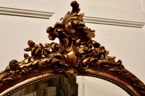 fig 1. A Superb Late 19th Century Regency Style Oval Gilt Mirror