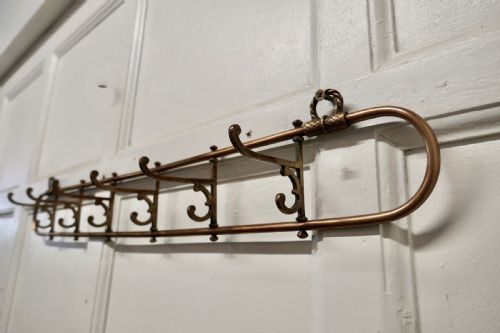 fig 1. Nautical Brass Folding Coat Hook Rack from a Yacht