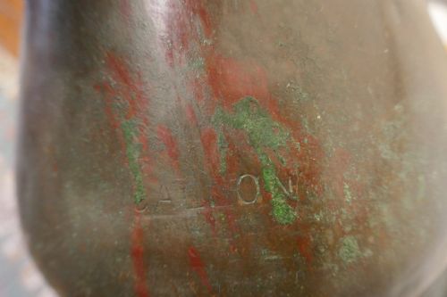 fig 2. Large Georgian Copper Gallon Measure