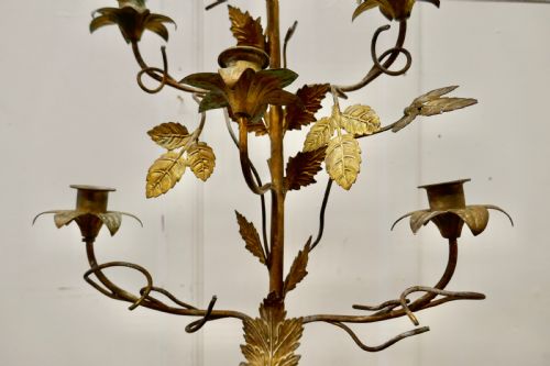 fig 3. French Multi Sconce Toleware Gilded Lamp