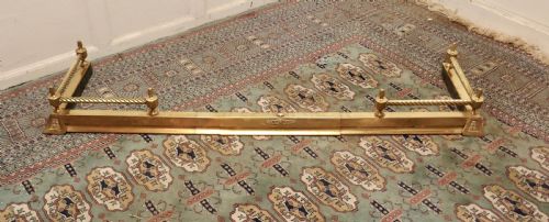 fig 1. Victorian Barley Twist Brass Fender