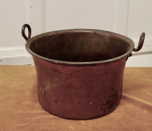 Early 19th Century Beaten Copper Cooking Pot, Cauldron