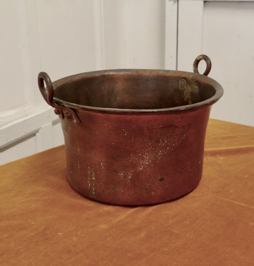 fig 2. Early 19th Century Beaten Copper Cooking Pot, Cauldron