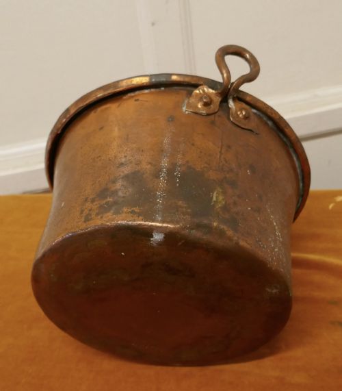 fig 3. Early 19th Century Beaten Copper Cooking Pot, Cauldron