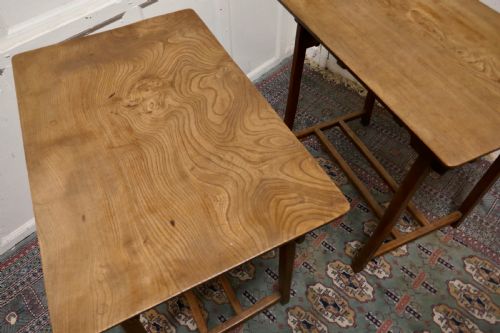 fig 3. A Pair of Arts and Crafts Elm Tables