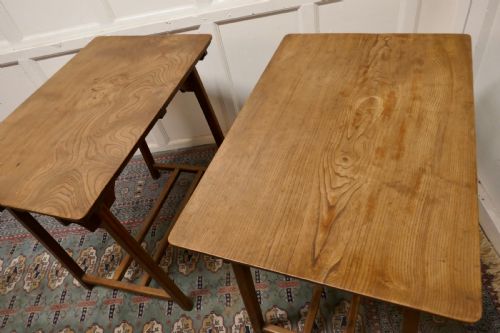 fig 4. A Pair of Arts and Crafts Elm Tables
