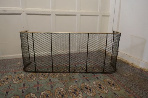 Victorian Nursery Fire Guard, Brass Fender