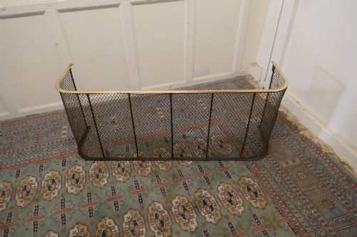 fig 1. Victorian Nursery Fire Guard, Brass Fender