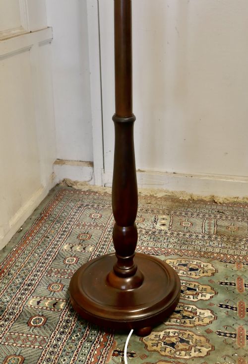 fig 2. Turned Mahogany Floor Standing or Standard Lamp