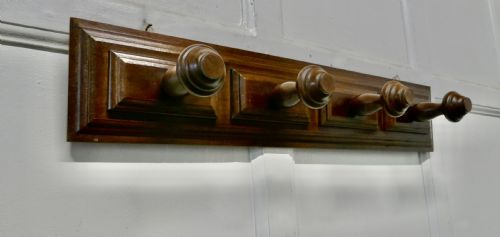 fig 2. Chunky Bretton Oak Hat and Coat Hooks