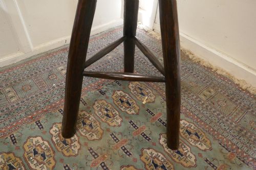 fig 3. Very Rustic 19th Century French High Stool