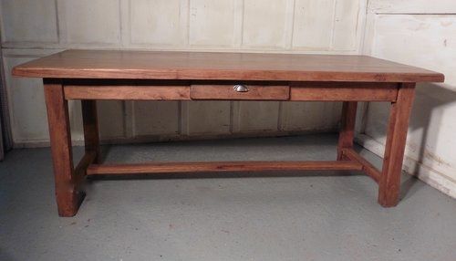French Elm Farmhouse Table from Brittany