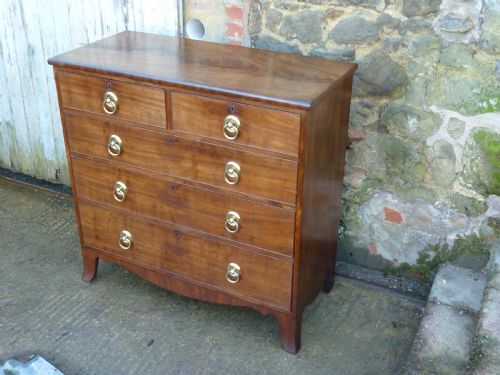 fig 3. Early 19th Century Mahogany Chest Of Drawers