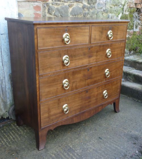 fig 4. Early 19th Century Mahogany Chest Of Drawers