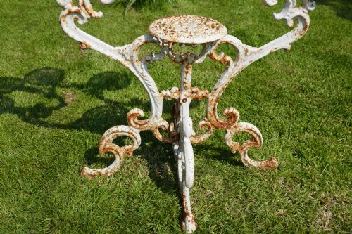 fig 3. Weathered Cast Iron 6 Branch Plant Stand.