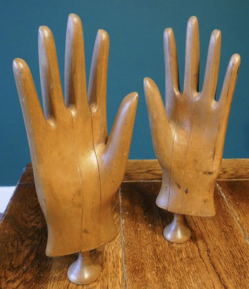 19th Century Treen Wooden Glove Stretchers