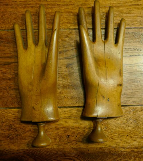 fig 2. 19th Century Treen Wooden Glove Stretchers