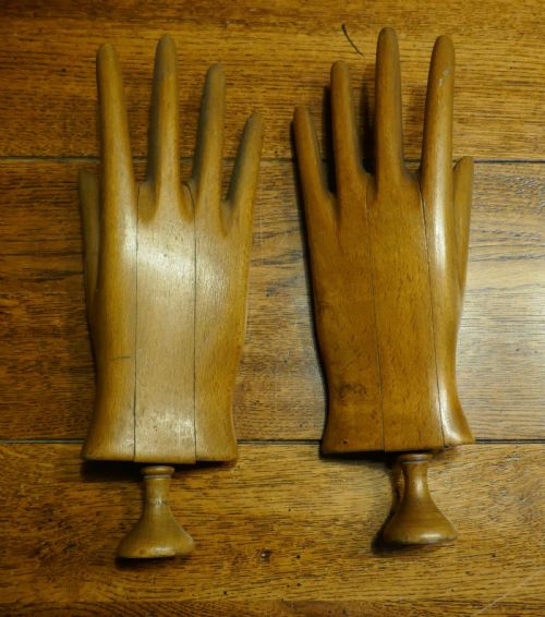 fig 3. 19th Century Treen Wooden Glove Stretchers