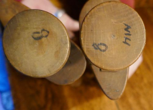 fig 1. 19th Century Treen Wooden Glove Stretchers