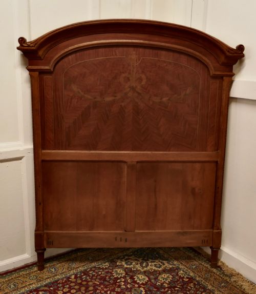 French Empire Style Oak Single Bed Head Board