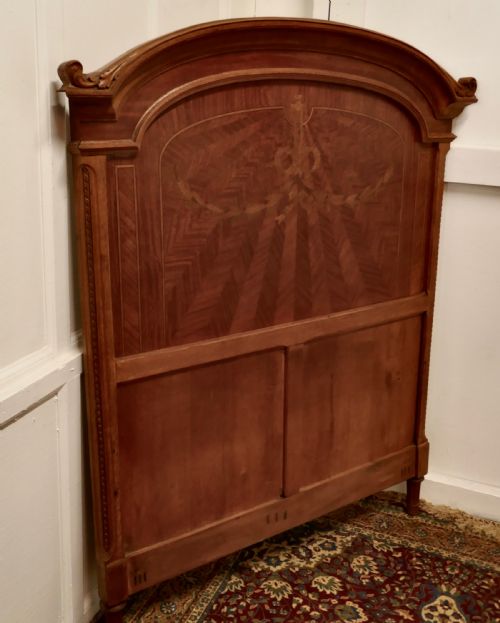 fig 2. French Empire Style Oak Single Bed Head Board
