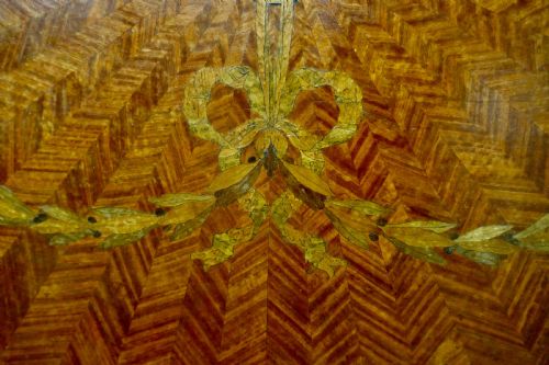 fig 3. French Empire Style Oak Single Bed Head Board