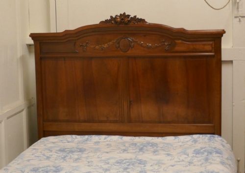 fig 2. French Carved Walnut Double Bed