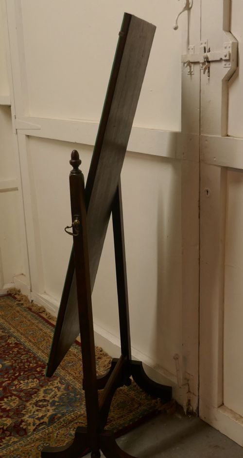 fig 2. Art Deco Oak Cheval Mirror