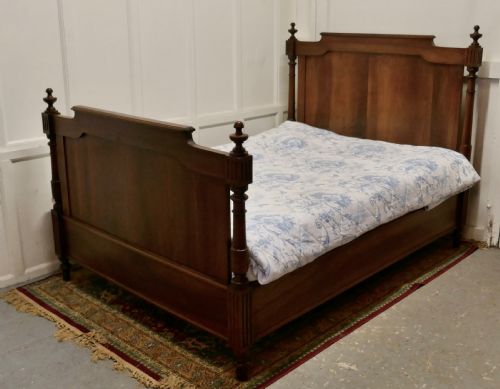 fig 4. 19th Century French Walnut Double Bed