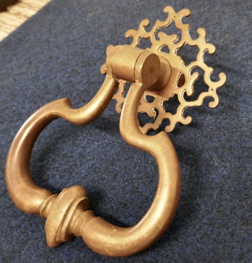 fig 1. A Very Large 19th Century Brass Door Knocker,