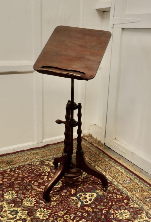 fig 2. 19th Century Mahogany Reading or Music Stand