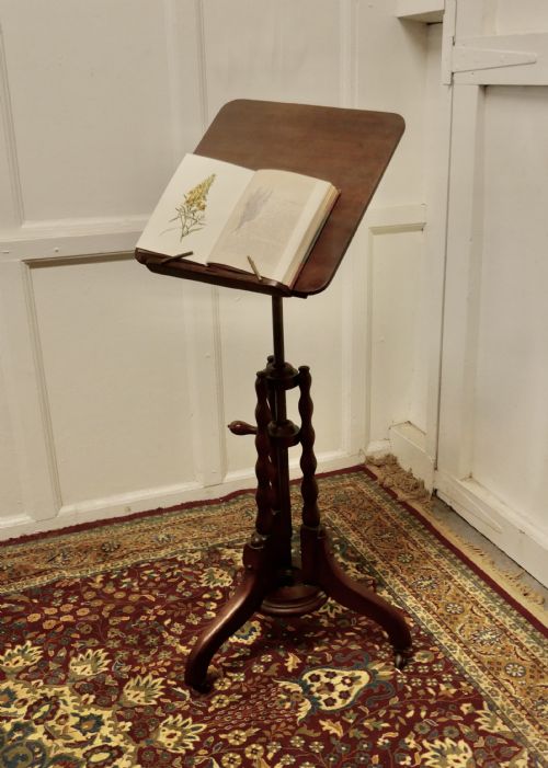 fig 3. 19th Century Mahogany Reading or Music Stand