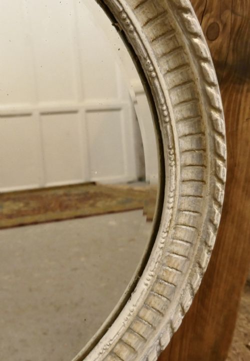 fig 2. A Large Edwardian Painted Oval Mirror
