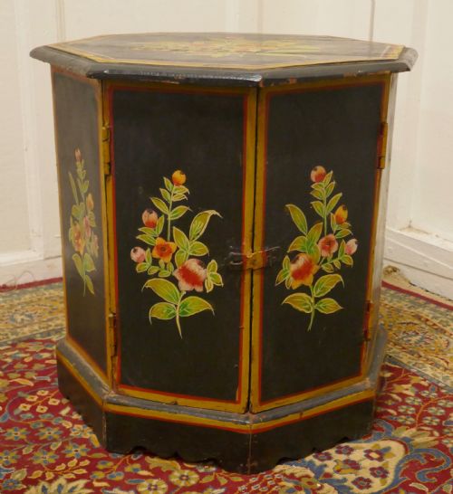 Folk Art Painted Cupboard