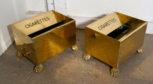 fig 3. Art Deco Vintage Brass Hotel Floor AshTray